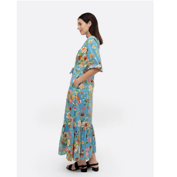 Floral Print Wrap Dress (Dot & Stripe) - Picture 7 of 7